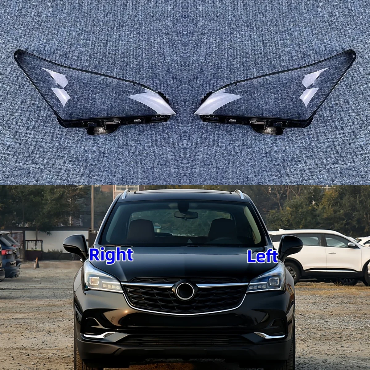 

For Buick Envision 2020 2021 Car Decorations Accessories Front Clear Lamp Cover Replace The Original Lens