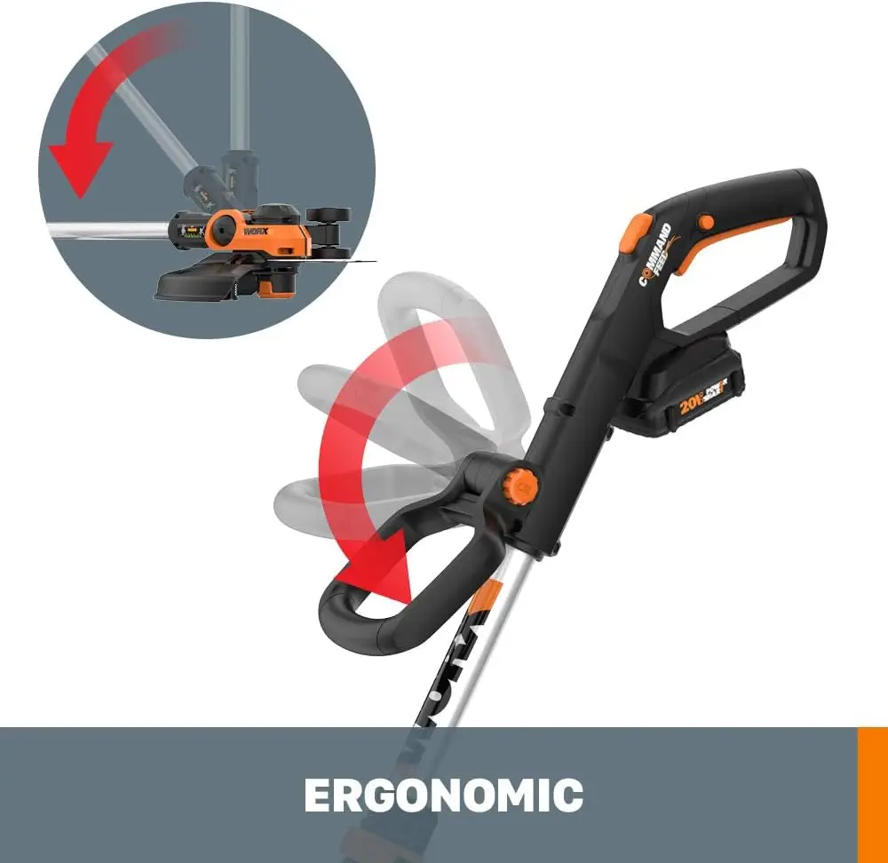 Imagem -04 - Worx-cordless Poder Compartilhar Cordas Trimmer Edger e Erva Daninha Trimmer Gt3.0 Baterias e Carregador Incluído 20v 12 Wg163