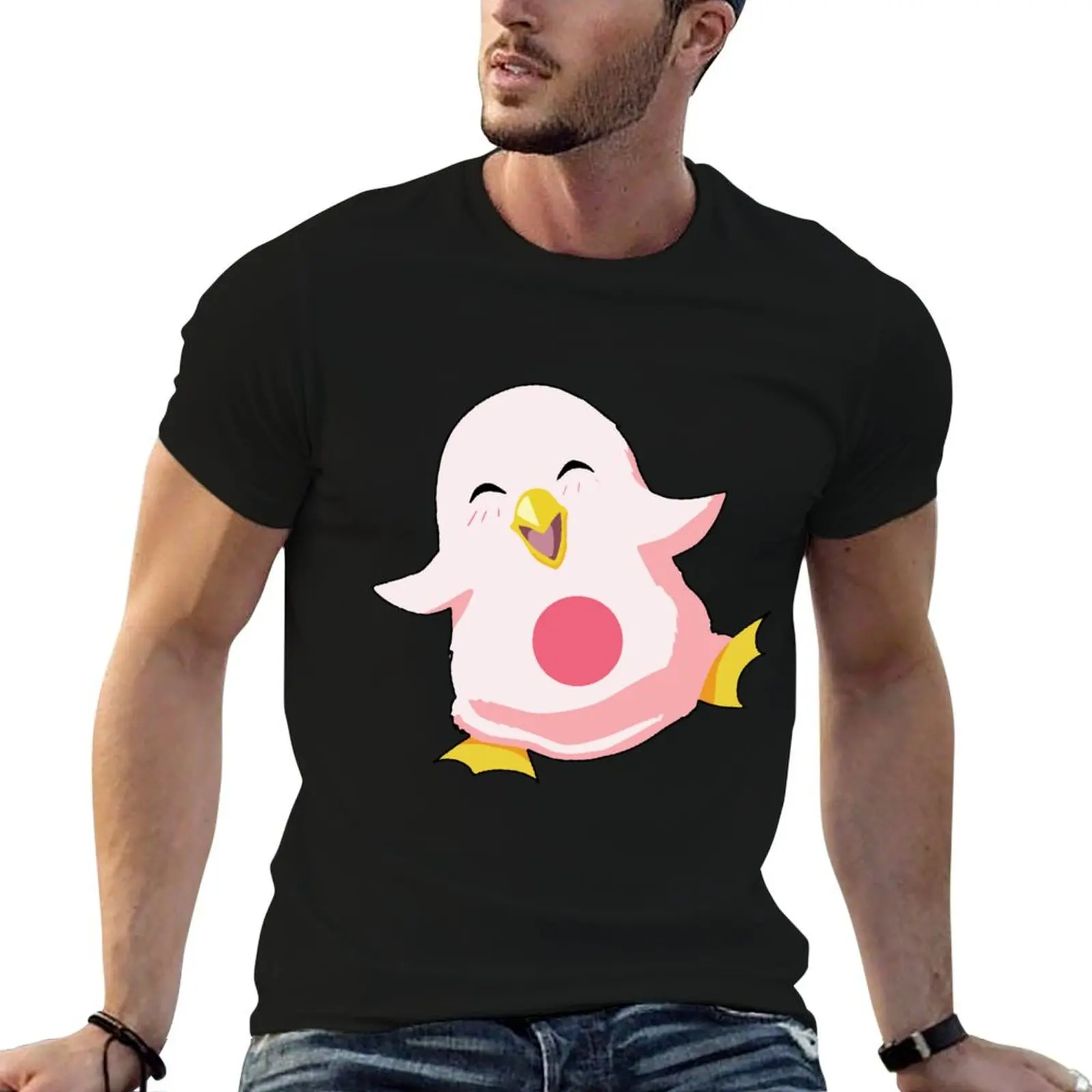 Yun baby wall penguin T-Shirt topping sports fans anime shirts men