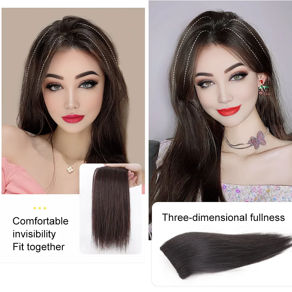 Synthetische 2 Stuks/set Van Pruikenpads, Hair Extensions, Opening En Bovenste Vervangende Stukken, Vervangend Artefact