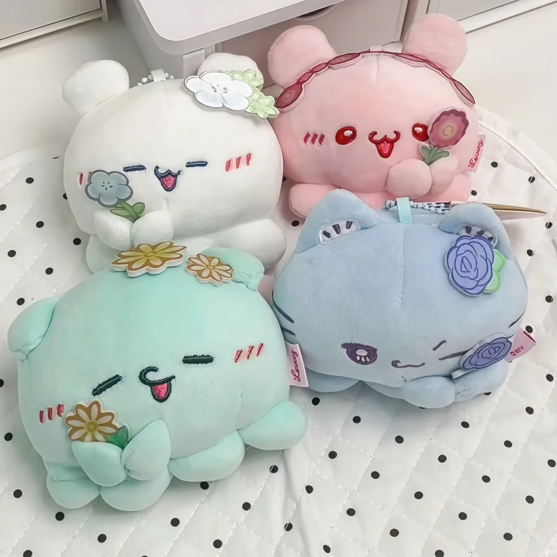 Youyou Authentic Loveez Flower Series Cute Plush Keychain Cartoon Charm Bag Backpack Pendant Spring New Arrival Birthday Gift