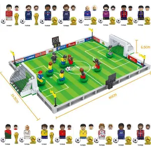 Football Field Stadium Table Games, Figur des World Team Players, Spielsteine mit Ziegeln, Blöcken Spielzeug, Geschenk für Kinder 10 Hauptverkaufsstadion Lego Stadium - №7