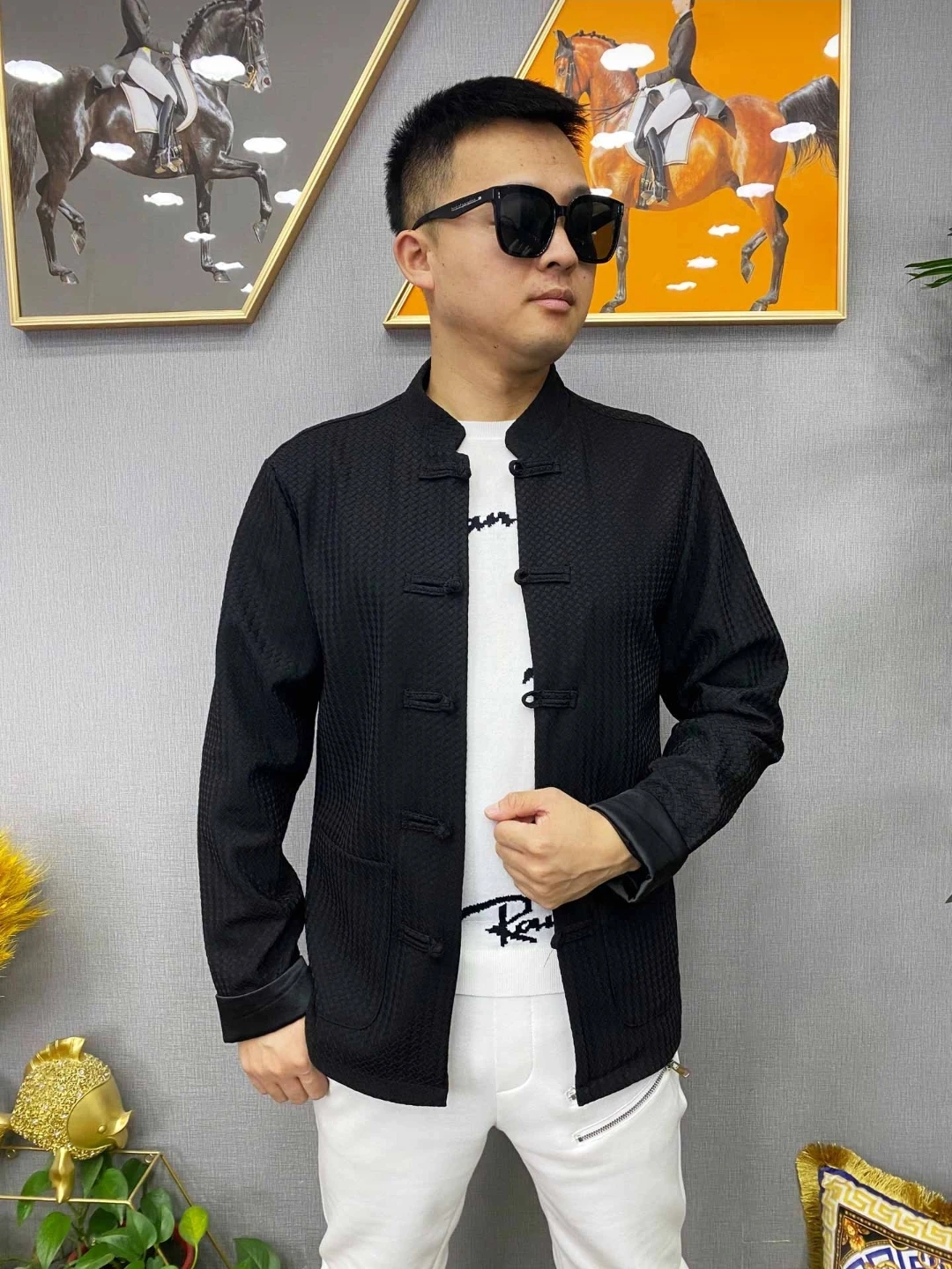 spring-autumn-new-style-men's-comfortable-fashionable-tang-suit-jacket-casual-versatile-handsome-quality-tailored-fit-flat-front