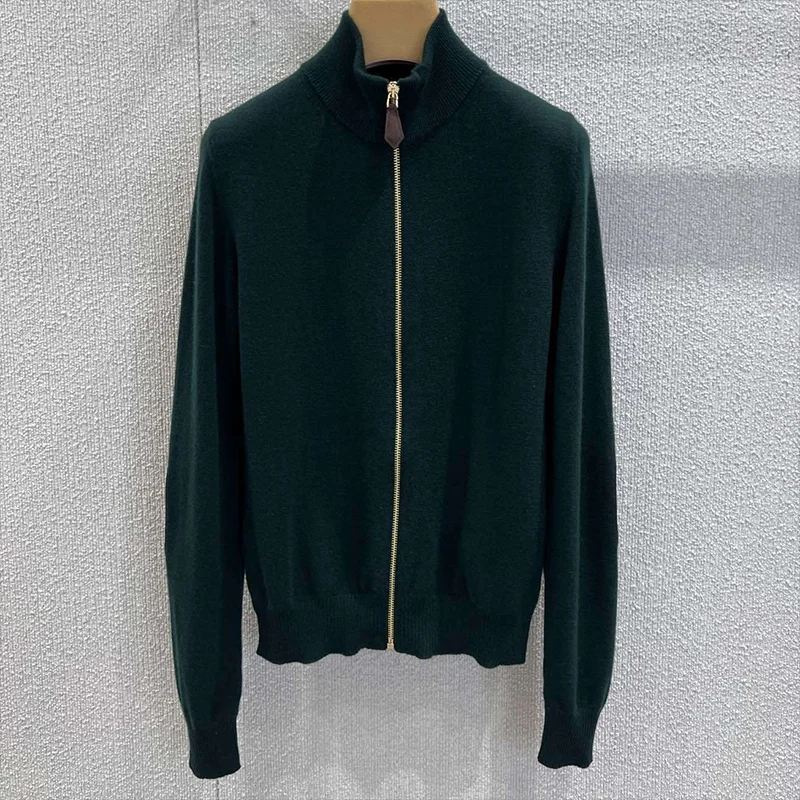 เสื้อคาร์ดิแกนผู้หญิงคุณภาพสูง สั้น เซ็กซี่ กระชับรูปร่าง และช่วยให้ดูผอมลง สีเขียวเข้ม รุ่นใหม่ 25121309