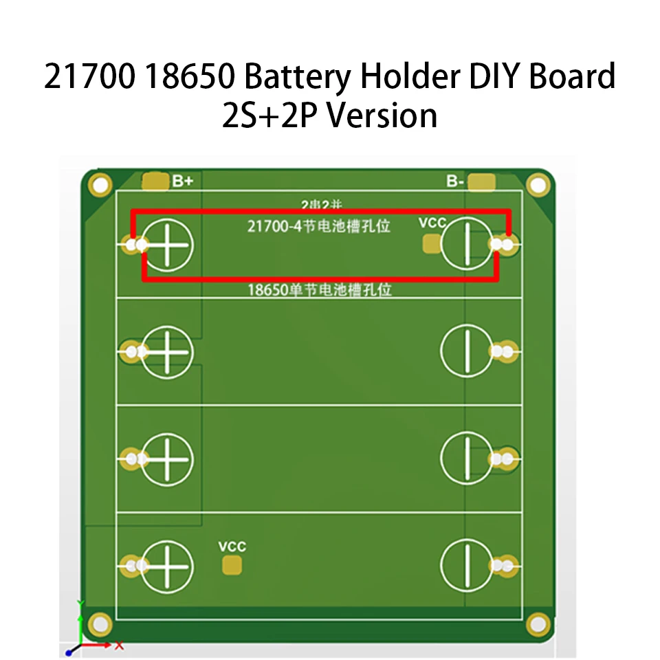 18650 21700 gniazdo baterii PCB 1S 2S 4S 2P 20A baterie schowek na okulary Box płytka drukowana do elektrycznego/Power Bank DIY