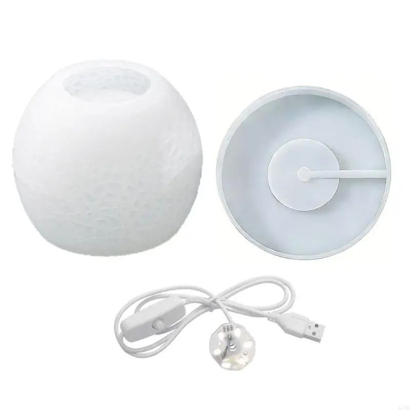 Flexible Silicone Mold for Candle Holder Night Light Ornament Mould Decorative Resin Mold Handicraft