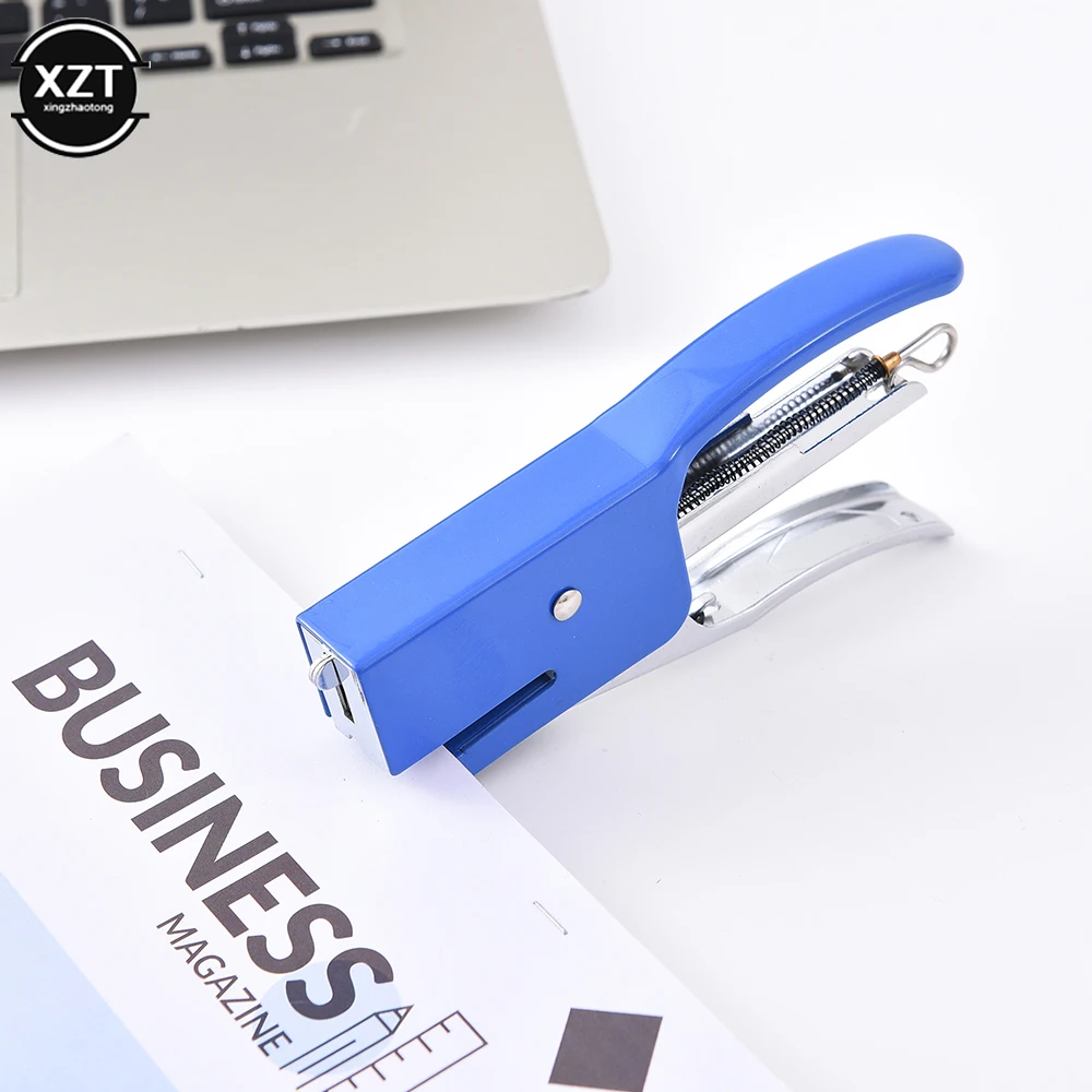 Baru No.12/10 Stapler Genggam Logam Kuat dan Tahan Lama Stapler Tangan Tang Pengikat Tagihan Kantor dan Perlengkapan Sekolah