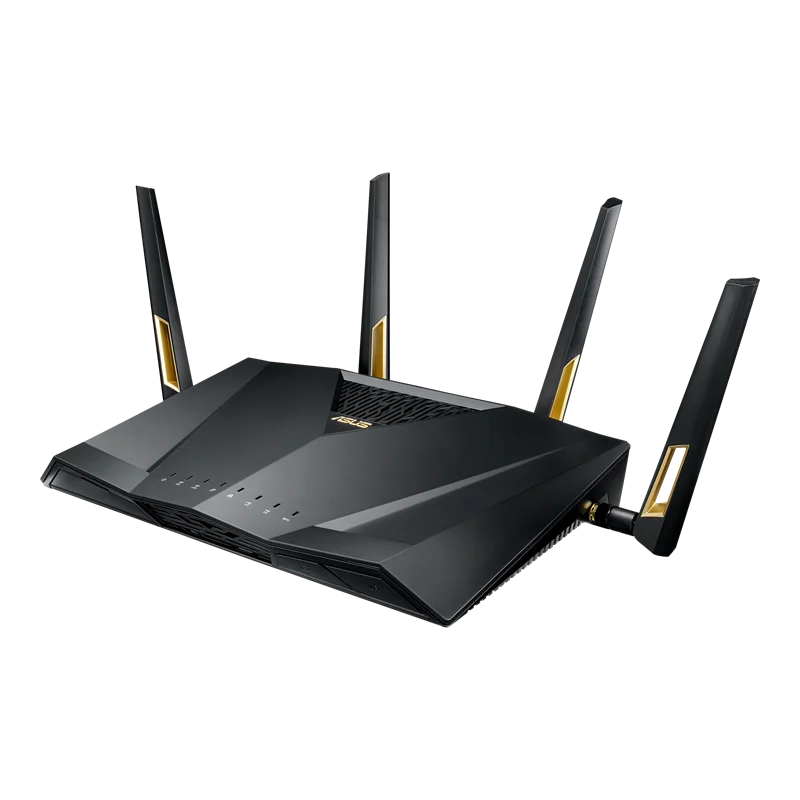 ASUS-Roteador WiFi de Banda Dupla, RT-AX88U, AX6000 802.11AX, Wi-Fi 6, 6000Mbps, MU-Mimo, OFDMA, AiMesh para Casa Inteira e AiProtection