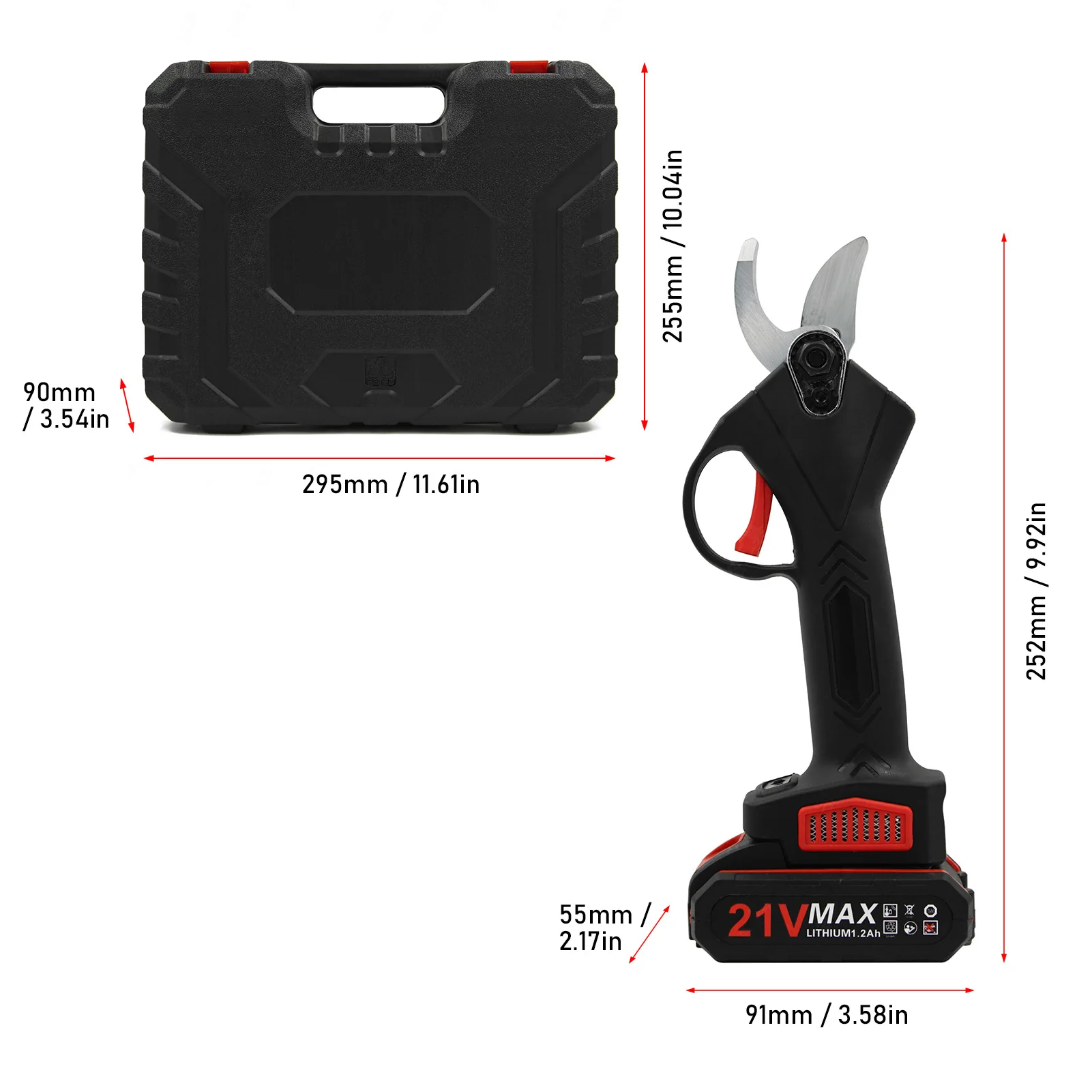 Electric Pruning Shears, Rechargeable Garden Gardening Fruit Tree Lithium Battery Pruning Shears, Wireless Branch Pruning Tool