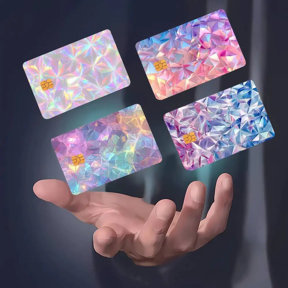 Radiation Holographic Rainbow Prism Cover Credit Card Stickers  Anime Image Print Canvas  Manga Decor HD