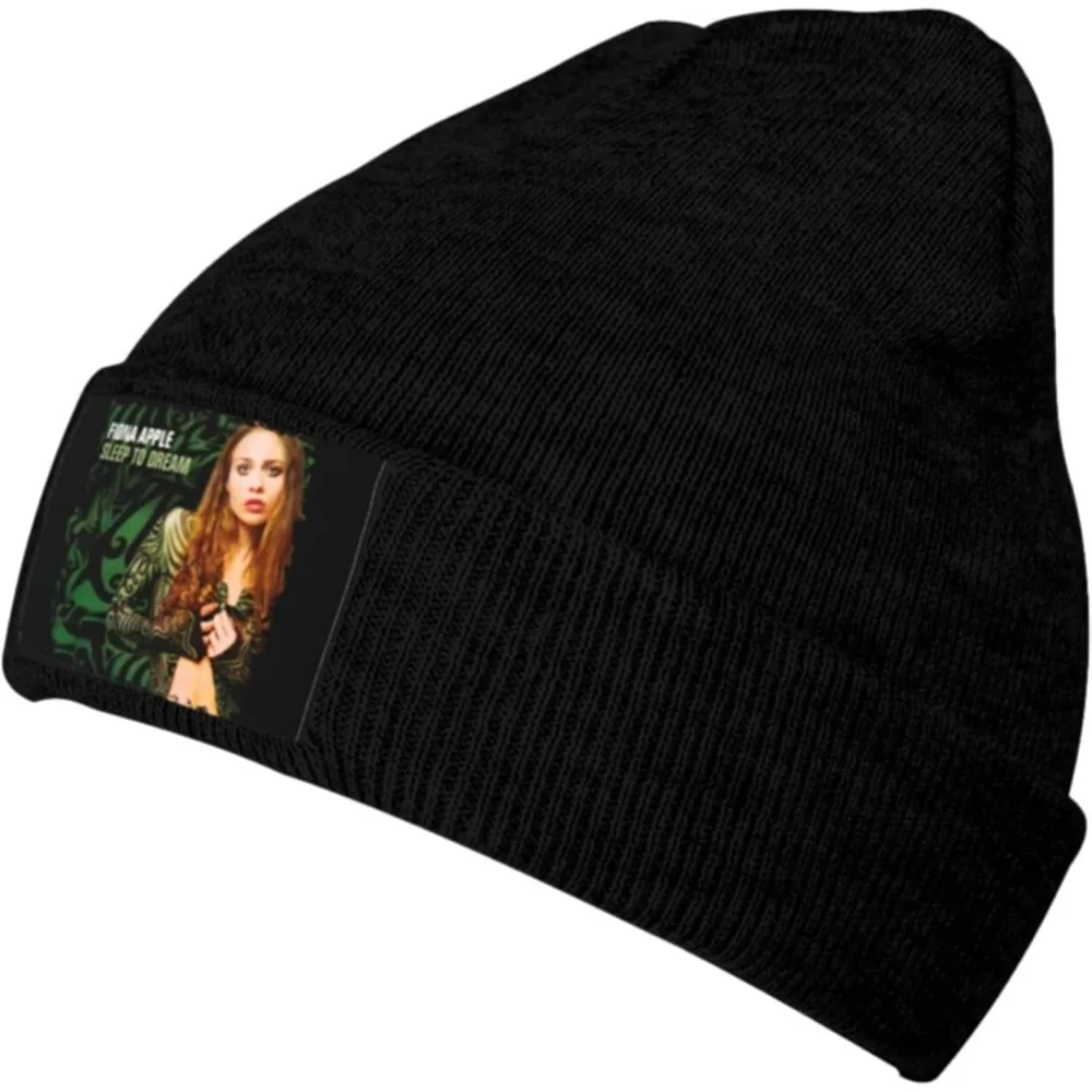 Fiona Apple Beanie Hats Cuff Stay Warm Lightweight Soft Black