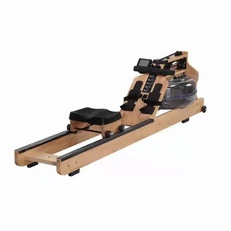 

Wooden water resistance rowing machine foldable