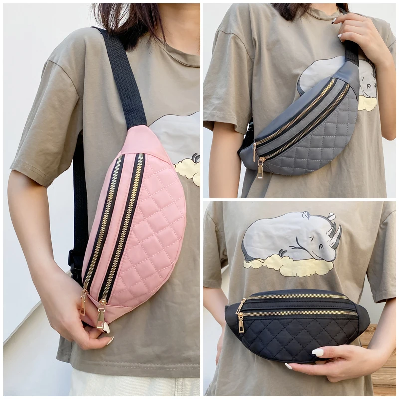 เอวกระเป๋าผู้หญิง Fanny แพ็คกระเป๋าเข็มขัดแฟชั่นแพ็ค Crossbody Lady Travel กระเป๋า Lady กระเป๋า Bum กระเป๋า