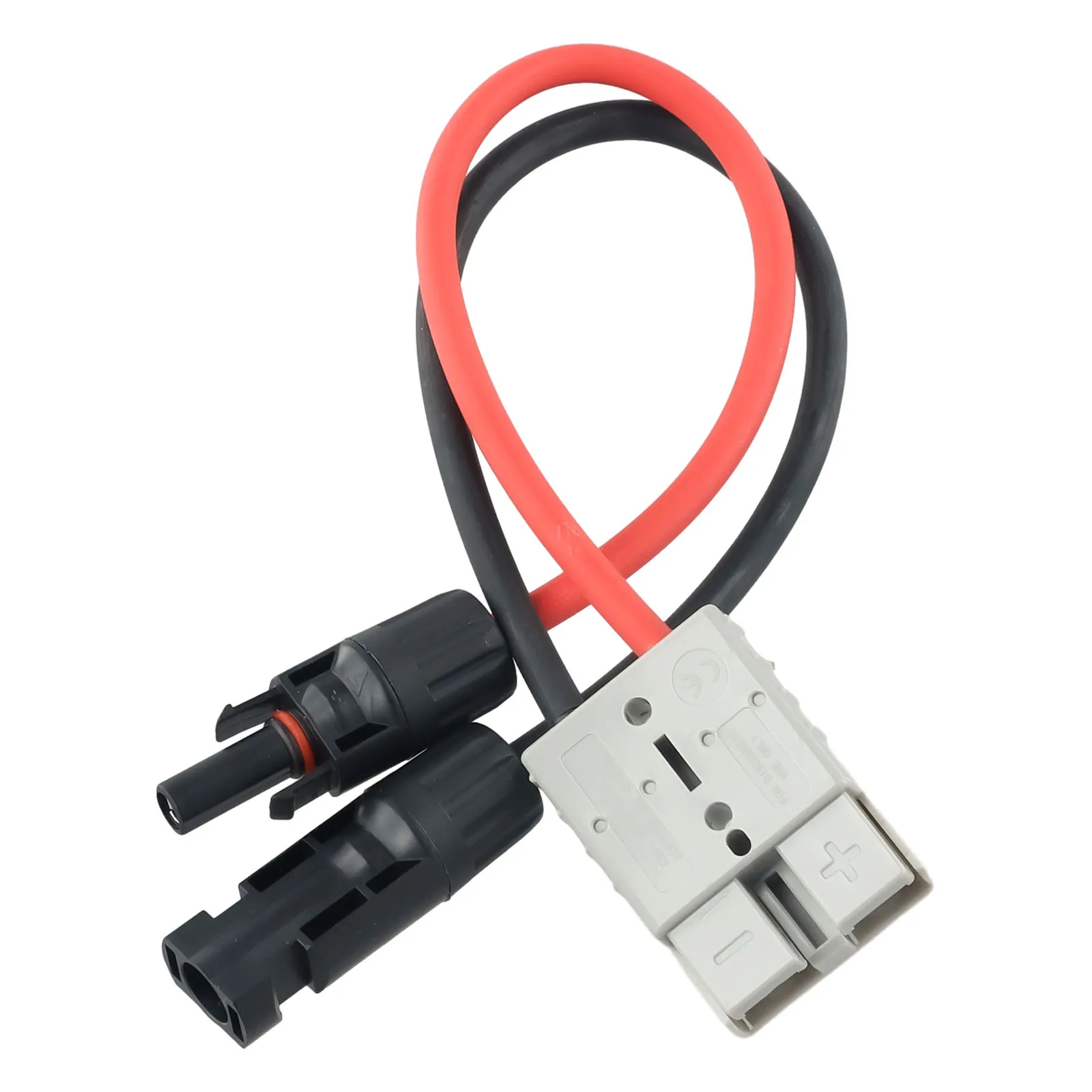 1pc Y Adaptor Connector 30cm 50 AMP Plug To Solar Panel Cable Pvc Y Adaptor Connector Charging Plug Power Adapter Connection