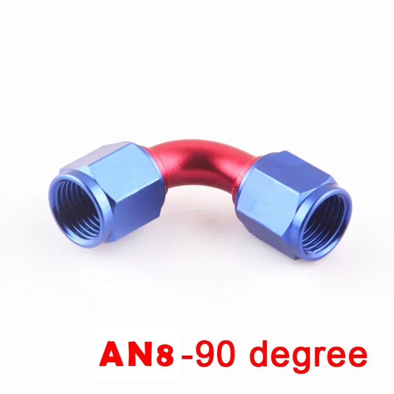 

Aluminum AN6 8 10 90 degree elbow female flare union hose fitting Adapter Connector