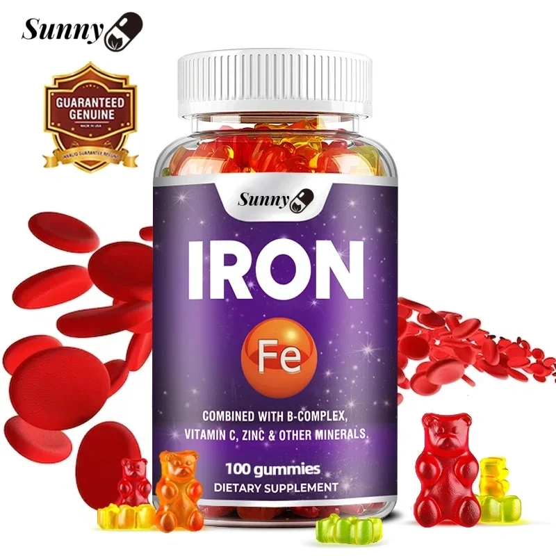 Iron Supplement - Promotes Red Blood Cell Production Contains Vitamins C, A, B And Zinc