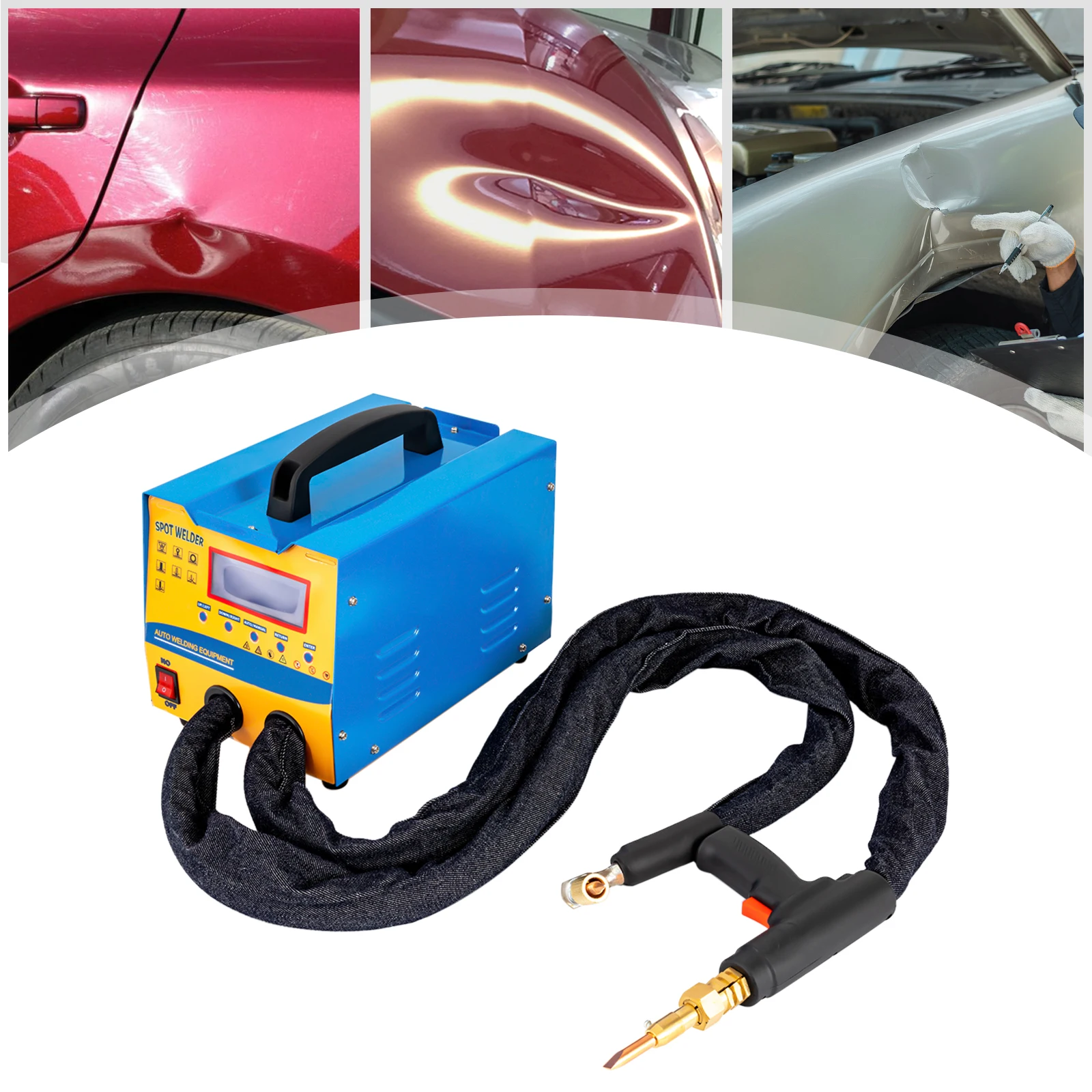 3000W Stud Welder Paintless Car Body Spot Dent Puller Welding Machine 7 Modes