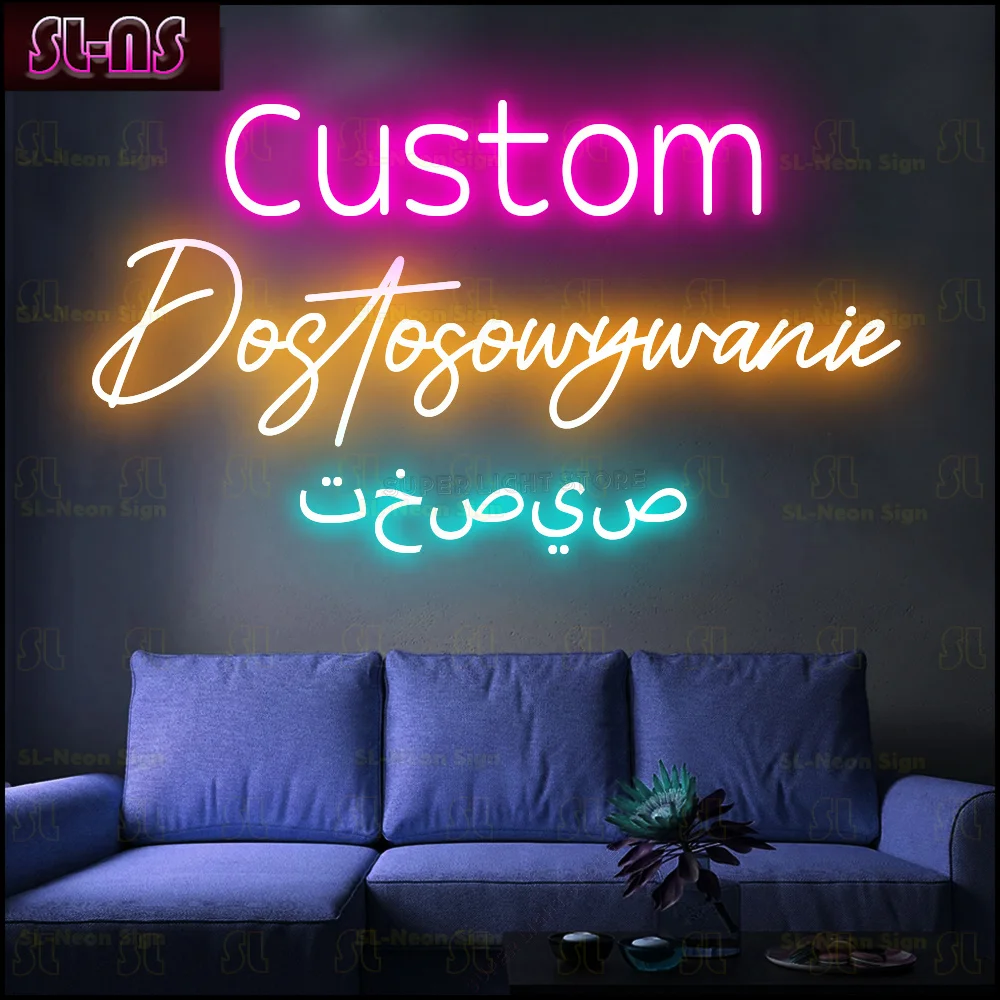 

LED Custom Neon Signs Personalised Neon Signs for Home Decor, Weddings, Bar Signs, Gifts, Parties, Company Logos, Business Neon