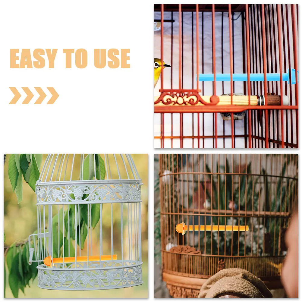 

8 Pcs Standing Pole Bird Claw Stick Parrot Perch Plastic Stands for Parrots Cage Only