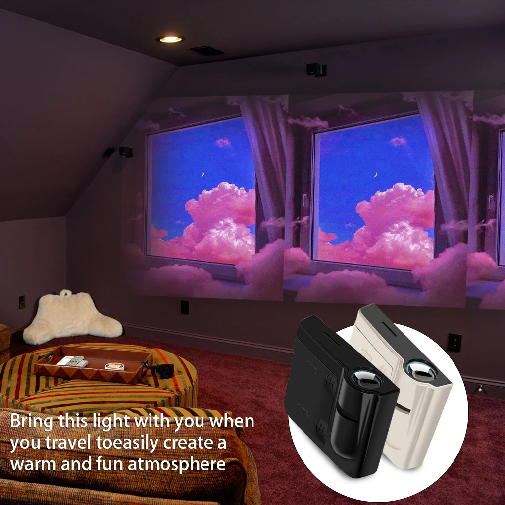 Moon Projector Light Background Projector Photo Props Birthday Party Decoration Wall Lights Bedroom Decoration Night Lights