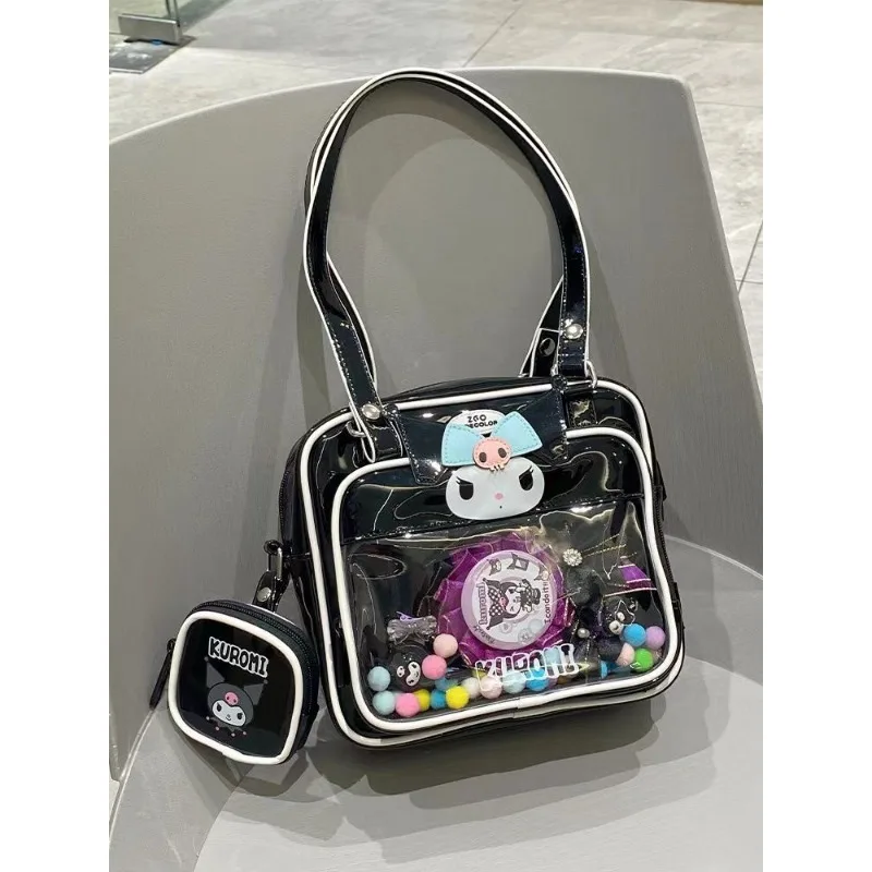

Kuromi Handbag Personality Versatile Fashion Commuter Bag Cute High-capacity Delicate Cartoon Handheld Storage Bag