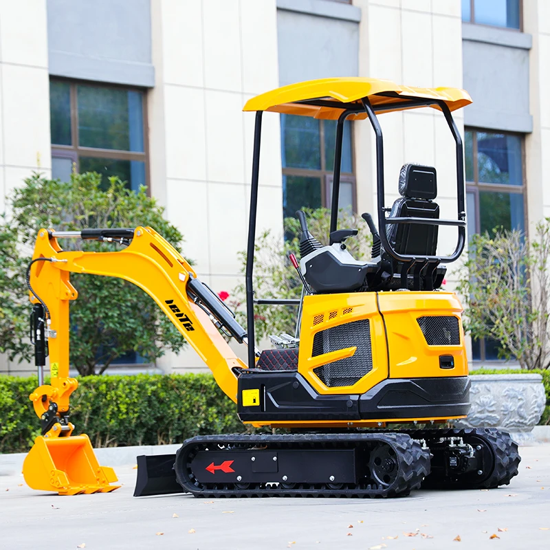 Excavadora hidráulica multifuncional de 1700kg, miniexcavadora pequeña con accesorios, gran oferta, entrega rápida
