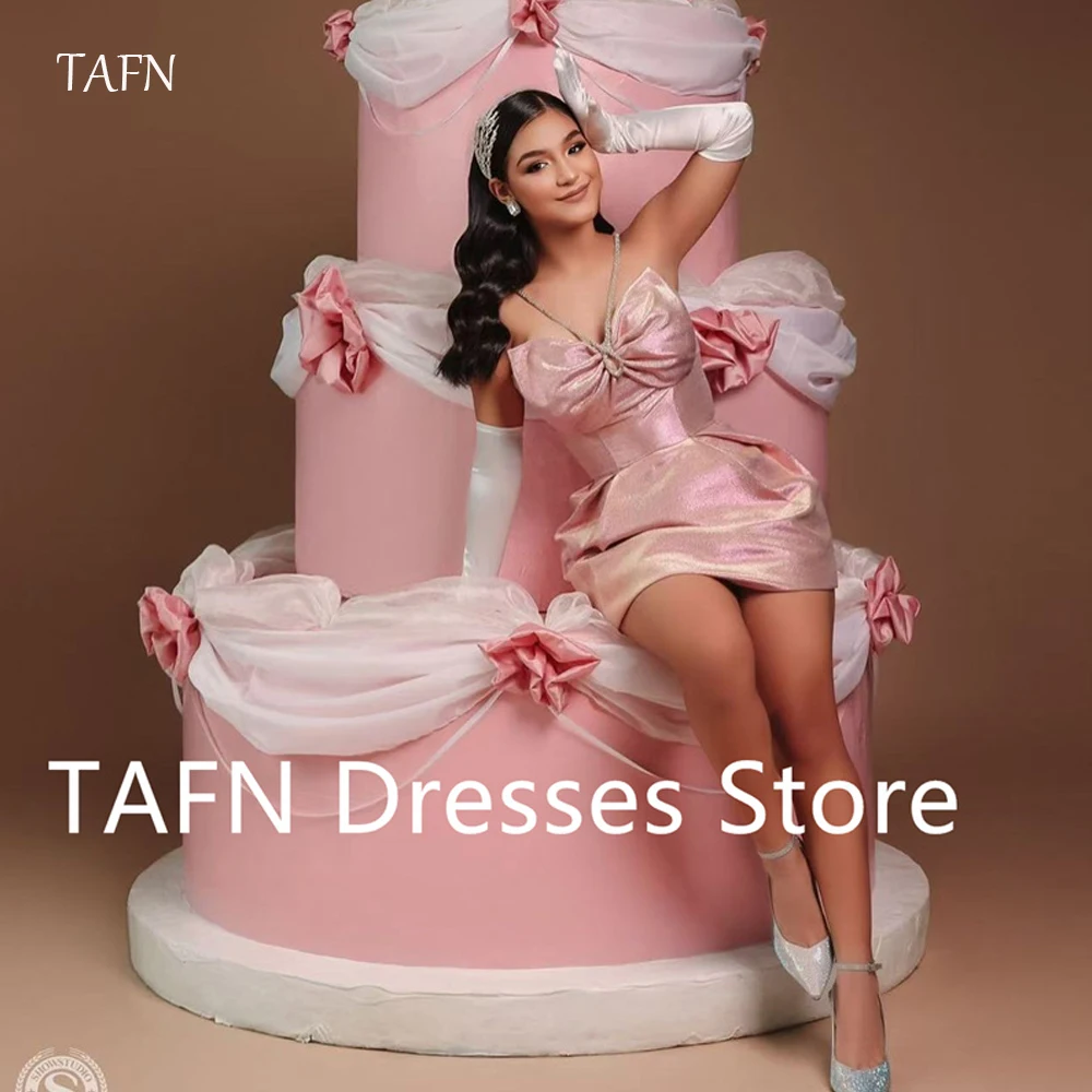 TAFN Mini Short Party Prom Dresses Birthday Cute Lovely Evening Gowns Birthday Formal Dress Sweet Photo shoot Customzied