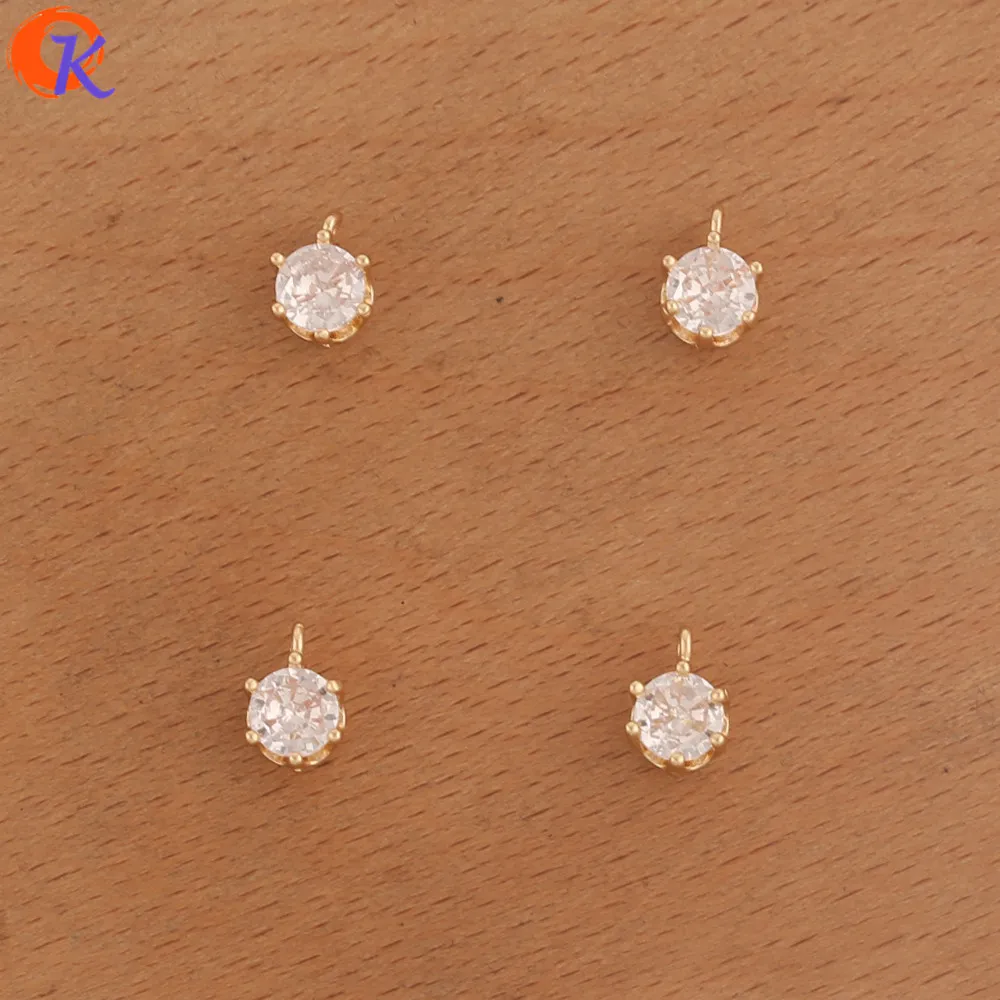 ودية تصميم 100 قطعة 6*8 مللي متر الاكسسوارات والمجوهرات/القرط النتائج/تشيكوسلوفاكيا موصلات/جولة شكل/DIY سحر/يدوية/صنع المجوهرات