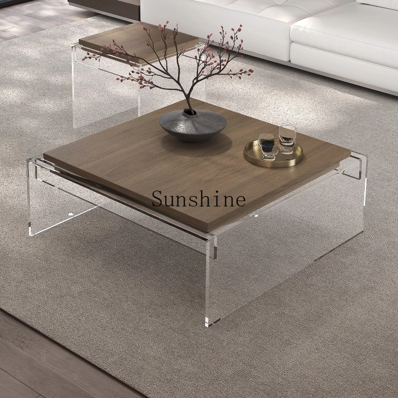

Italian minimalist high-end creative villa artistic coffee table
