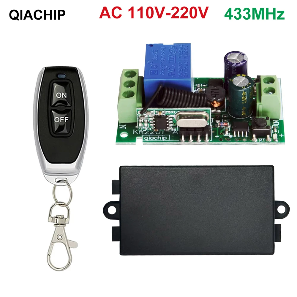 

AC110V 220V 433MHz Remote Control Switch 10A 1CH Relay Module Receiver Transmitters ON OFF Remote Control For Led Lights Bulb ﻿