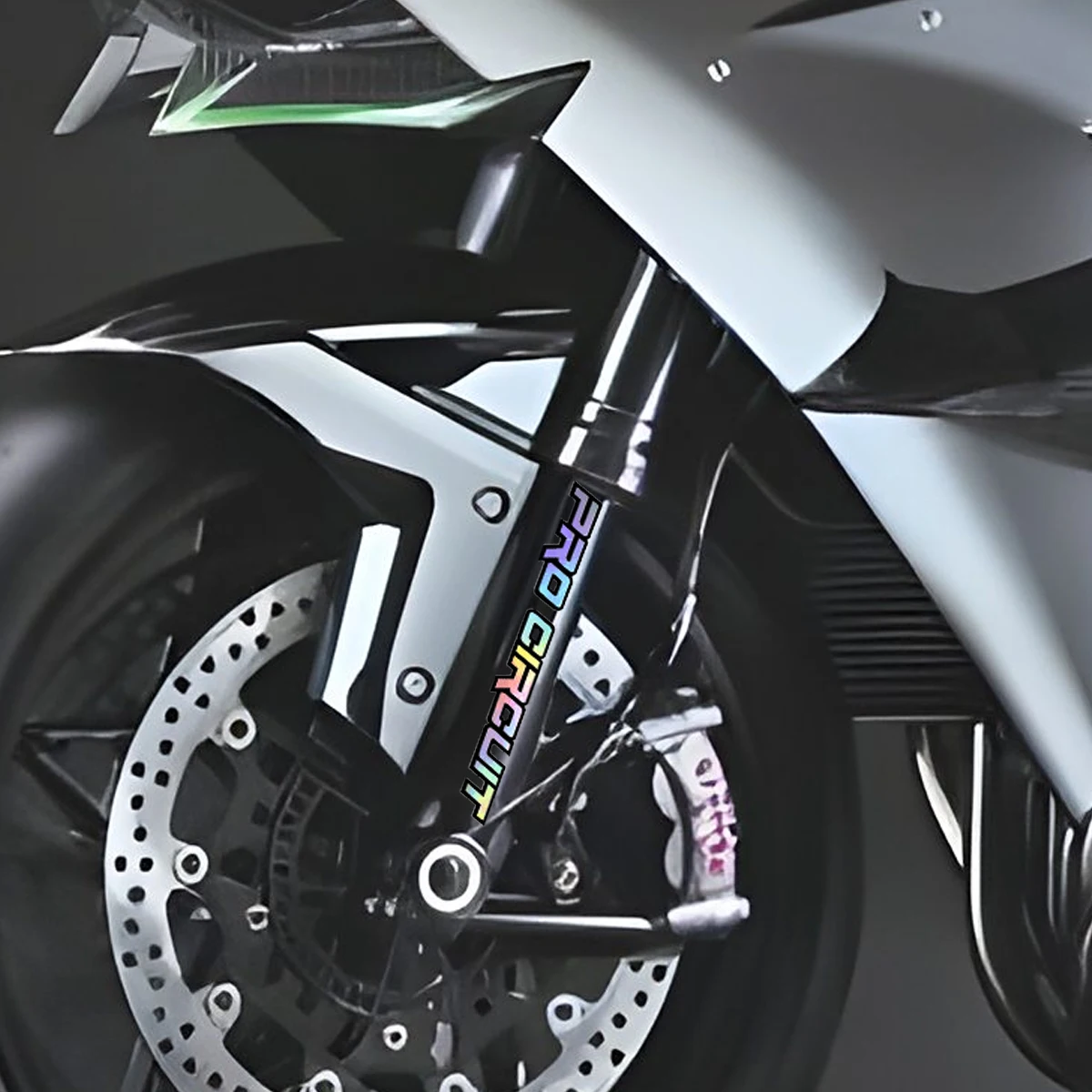 Autocollants de choc de Suspension de course arc-en-ciel KYB, accessoires de moto pour Kawasaki Z900 MT07 Tmax Suzuki Benelli KTM Honda