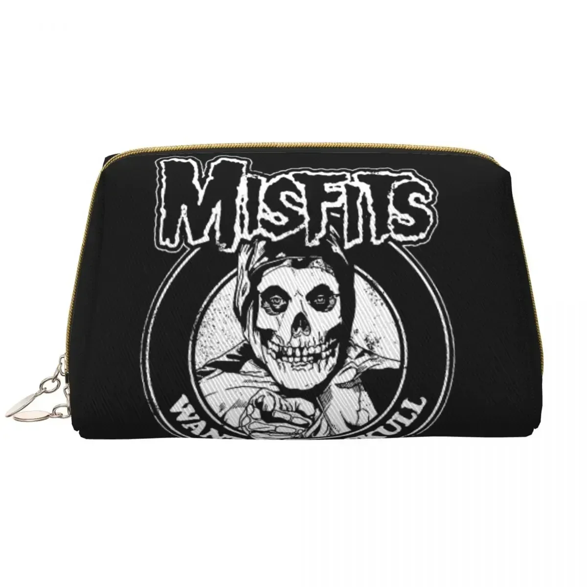 Misfits Horror Punk Rock Cosmetic Bag Women Kawaii Large Capacity Makeup Case Beauty Storage Toiletry Bags