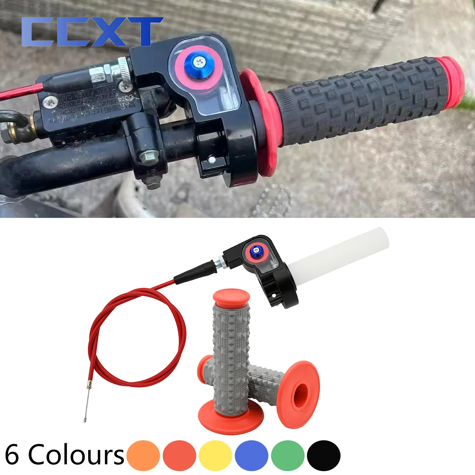 אופנוע מהיר הפעל מצערת כידון ידית אחיזת 980mm מצערת כבל עבור טרקטורונים מוטוקרוס הונדה ימאהה KTM קוואסאקי סוזוקי חלקי