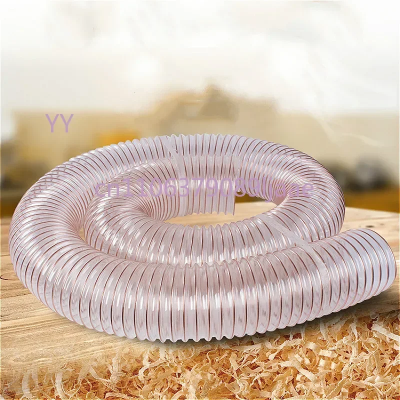 

Прозрачный полиуретановый шланг диаметром 25-200 мм, антистатический, для пылеудаления, вакуумный, вытяжной, гибкий — прозрачный