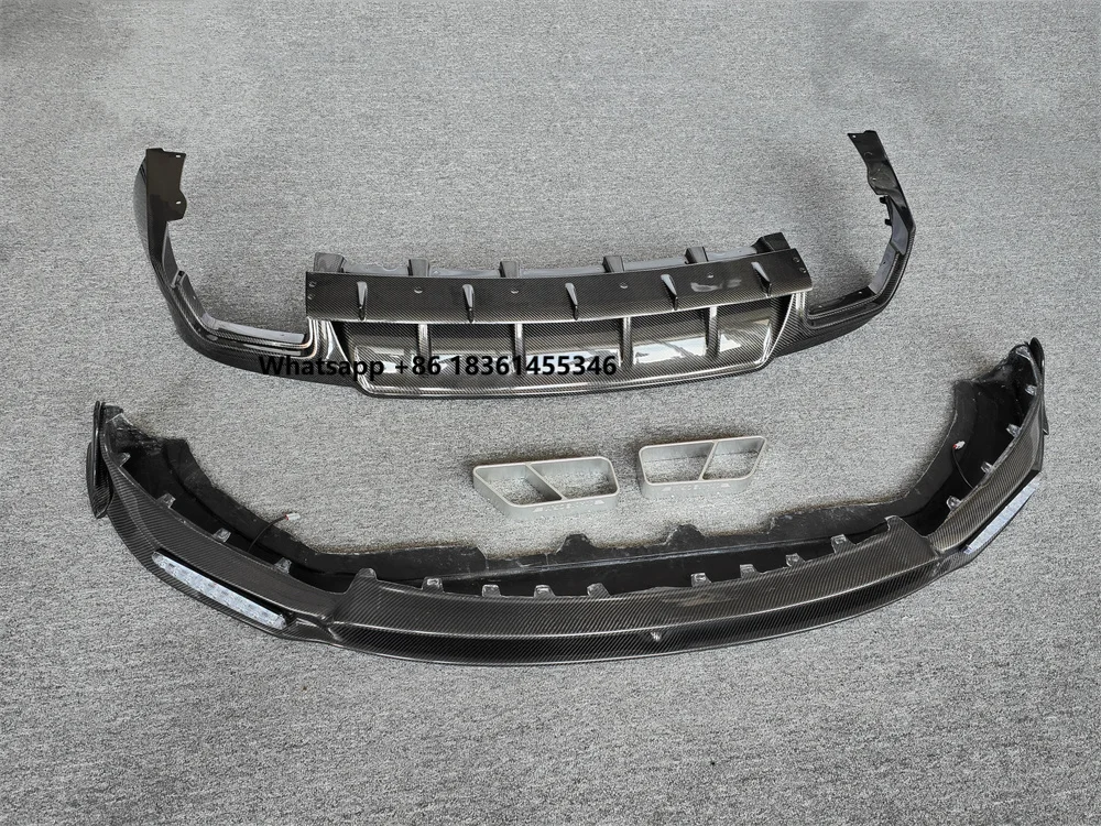 

For Levante Carbon Fiber Body Kit M-style Genuine Carbon Fiber Front Lip+rear Diffuser+rear Body Kit