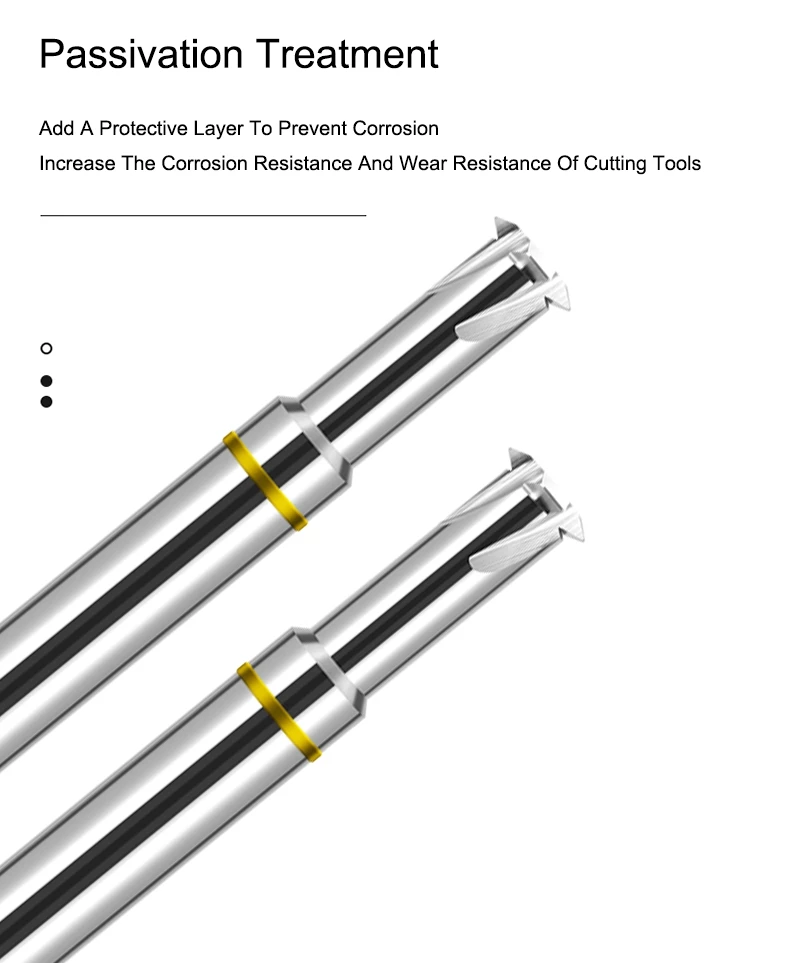 AZZKOR HRC55 Einzahnfräser aus Hartmetall für Aluminium, hochharte Schaftfräser, CNC-Bearbeitungswerkzeuge – Detail 4