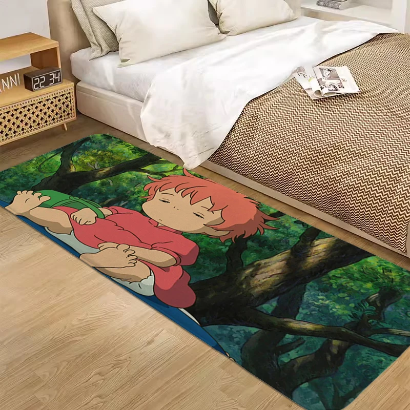 Bedroom Carpet S-Ponyos Floor Mats for Home Decorations Room Entrance Door Doormat Non Slip Carpet Bath Mat Custom Anime Rug