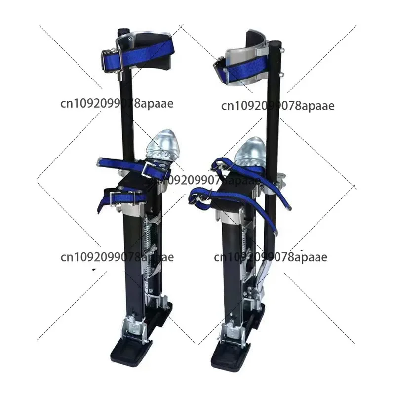 Mobile aluminum alloy stilts telescopic stool lifting and indoor walking ladder decoration fruit picking multi-functional ladder