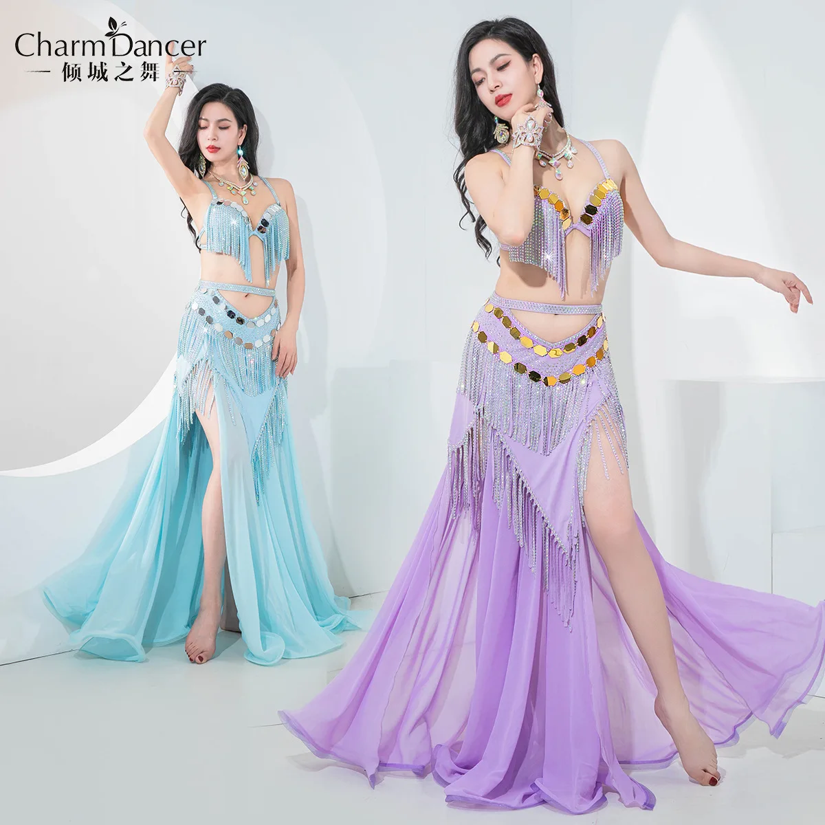 

Belly Dance Performance Costume Multi-Style Opening Dance Popsong Oriental Dance Group Performance Competition