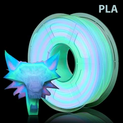 250g 500g 1.75mm PLA Luminous Rainbow Filament Glow in the Dark Stars 95A Spool Luminous 3D Printing For PLA Filament 3D Printer