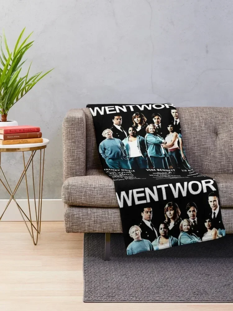 #Wentworth Movie Characters Signatures Throw Blanket Designers Plush Soft Beds Personalized Gift Blankets