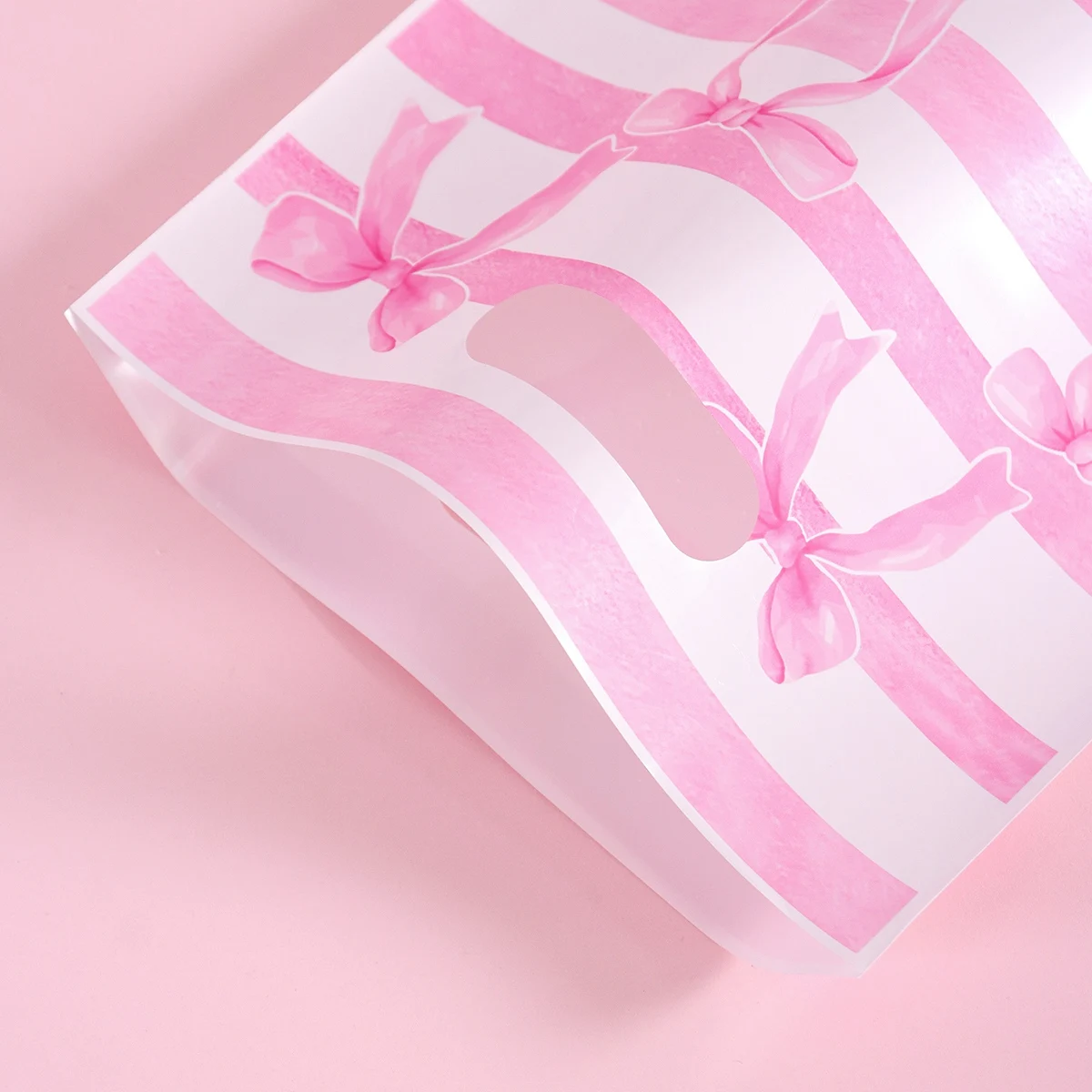 10/20/50 Stück rosa Geschenktüten mit Schleife, für Kuchen, Snacks, Süßigkeiten, 1. Geburtstag, Partyzubehör, Frühlingsfeiertage, Hochzeitsfeier, Dekoration – Detail 4