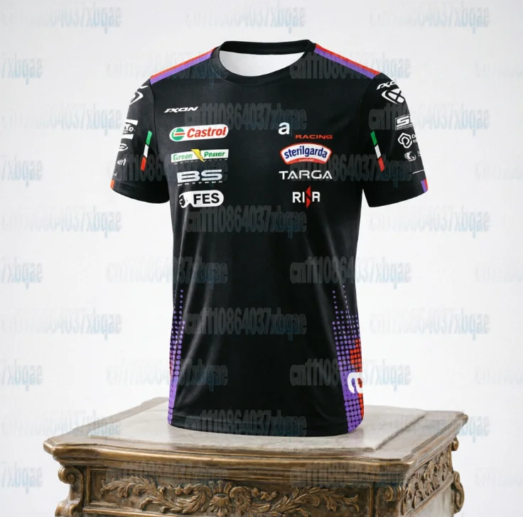 2026 Marco Bezzecchi 72 Replica Team T-Shirt Martín 89 Fahrer Schnelltrocknendes Kurzarm-Oberteil Sport-T-Shirts Moto FamilyMatching – Detail 4