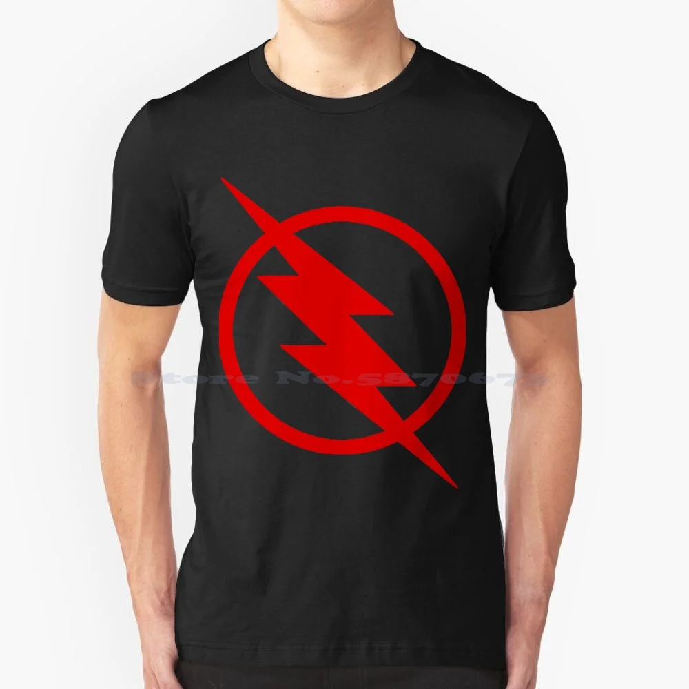 Camiseta 100% de algodón con Flash inverso, camisa con Zoom de Barry Allen Comics