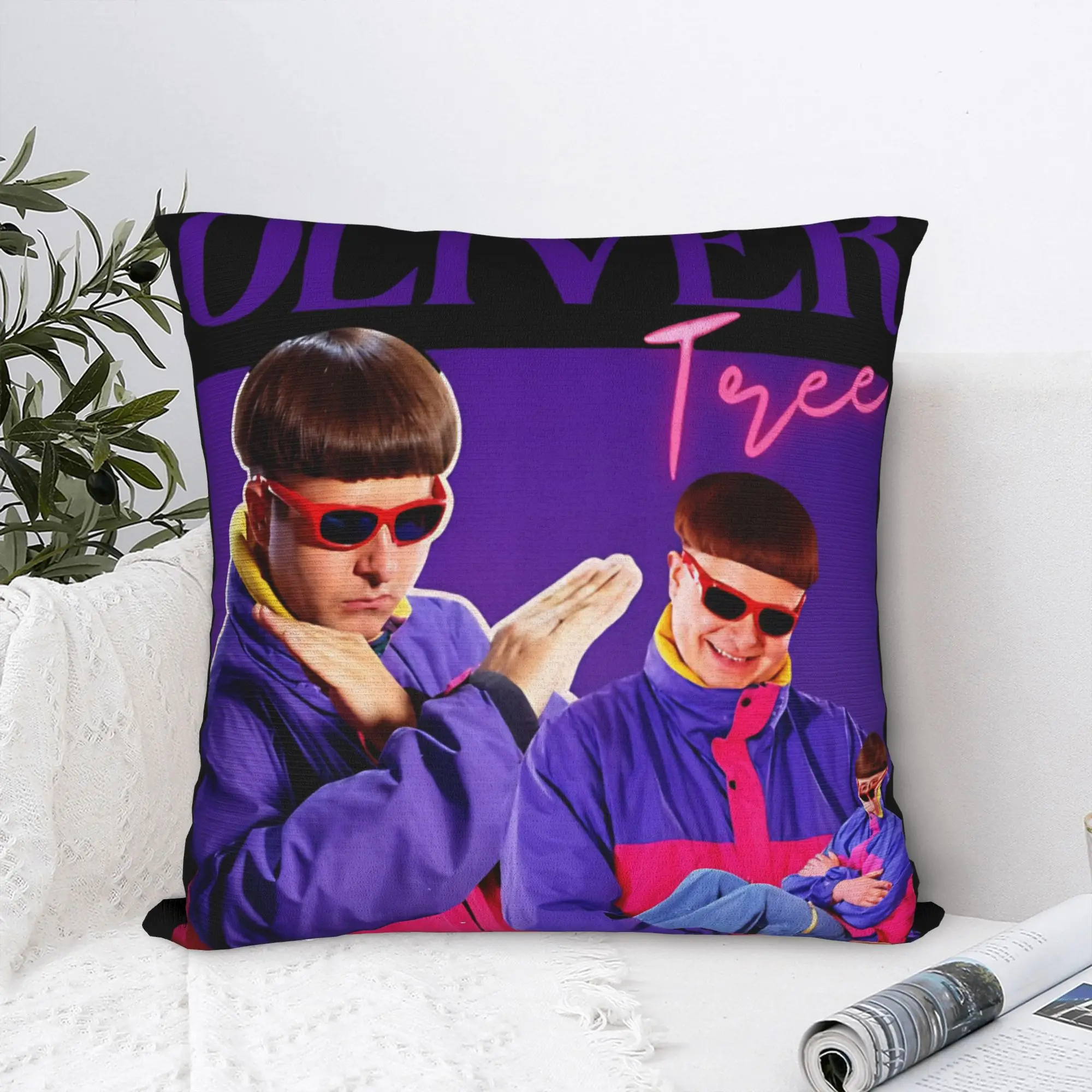 Oliver Tree Rest In Peace 1993 to 2026 Memorial Pillow Cover Cushion Cover Retro Trendy Pillow Case For Living Room Bed Chair
