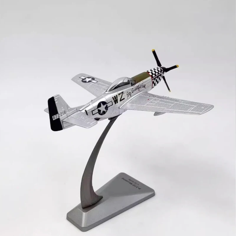 

Diecast 1/72 Scale American Mustang P-51D P-51 Fighter P51 Alloy Aircraft Model Collection Display Ornament Toy Gift