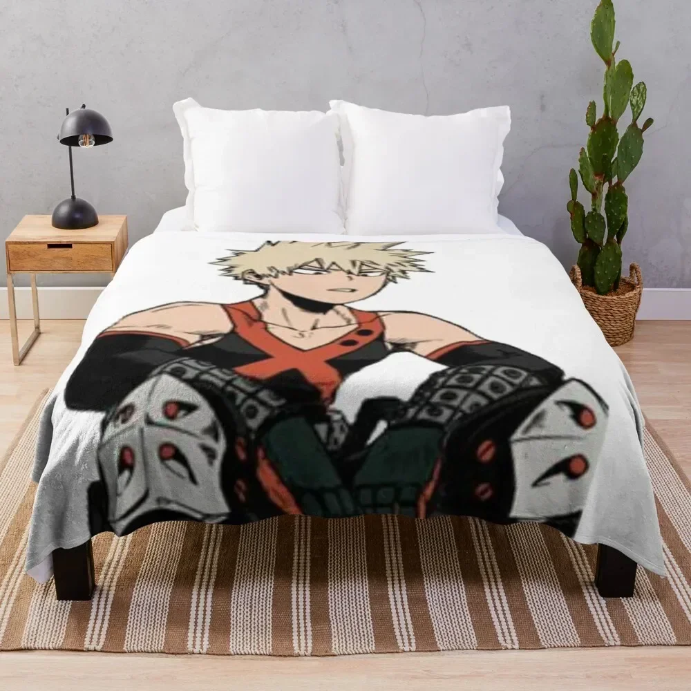 Bakugou Katsuki Throw Blanket Baby Flannel Fabric Camping christmas decoration Blankets