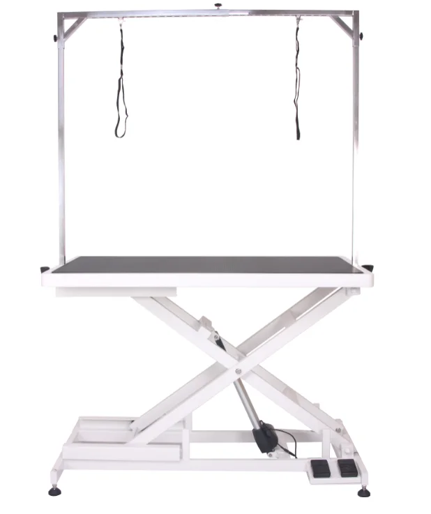 Veterinary Stainless Steel Electric Lifting Pet Dog Grooming Table Height Adjustable Clinic Folding Beauty Table