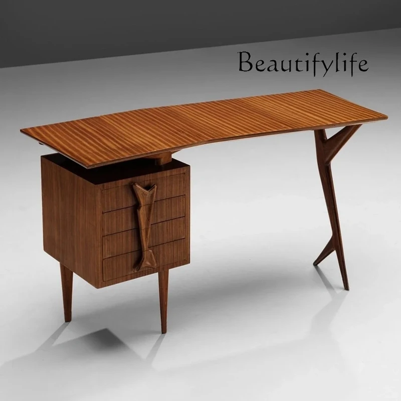 

Medieval solid wood desk writing retro style all solid wood custom desk