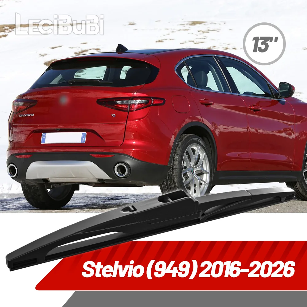 1 Stück Heckwischer 13″ für Alfa Romeo Stelvio (949) 2016-2026 Windschutzscheibe Heckscheibenwischerblatt Auto-Zubehör